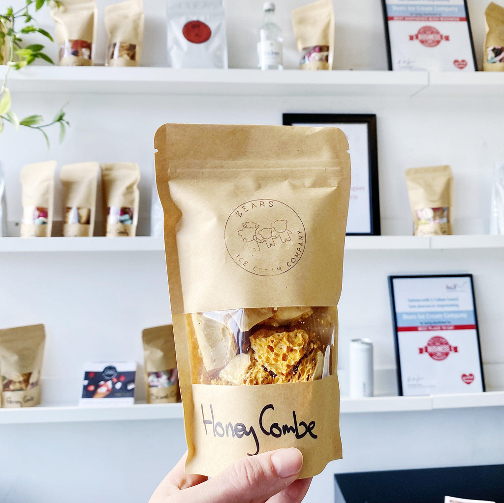 Bears Ice Cream honeycomb in eco packaging