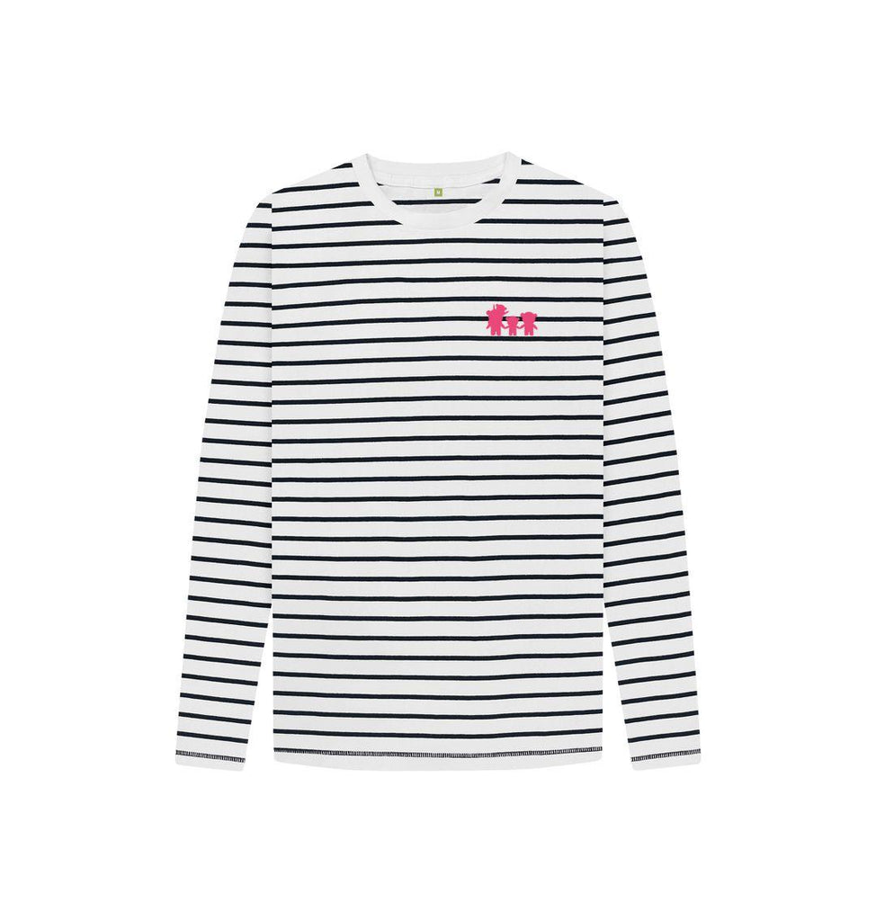 Navy Stripes STRIPY BEARCUB TEE - Kids